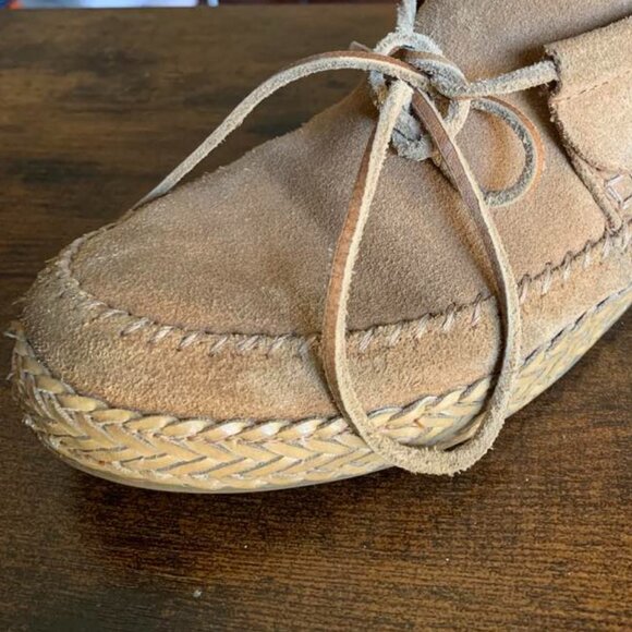 UGG Woodlyn Chestnut Suede Moccasin s/n 1094814 Women's Size 6 Shoes - Picture 7 of 10